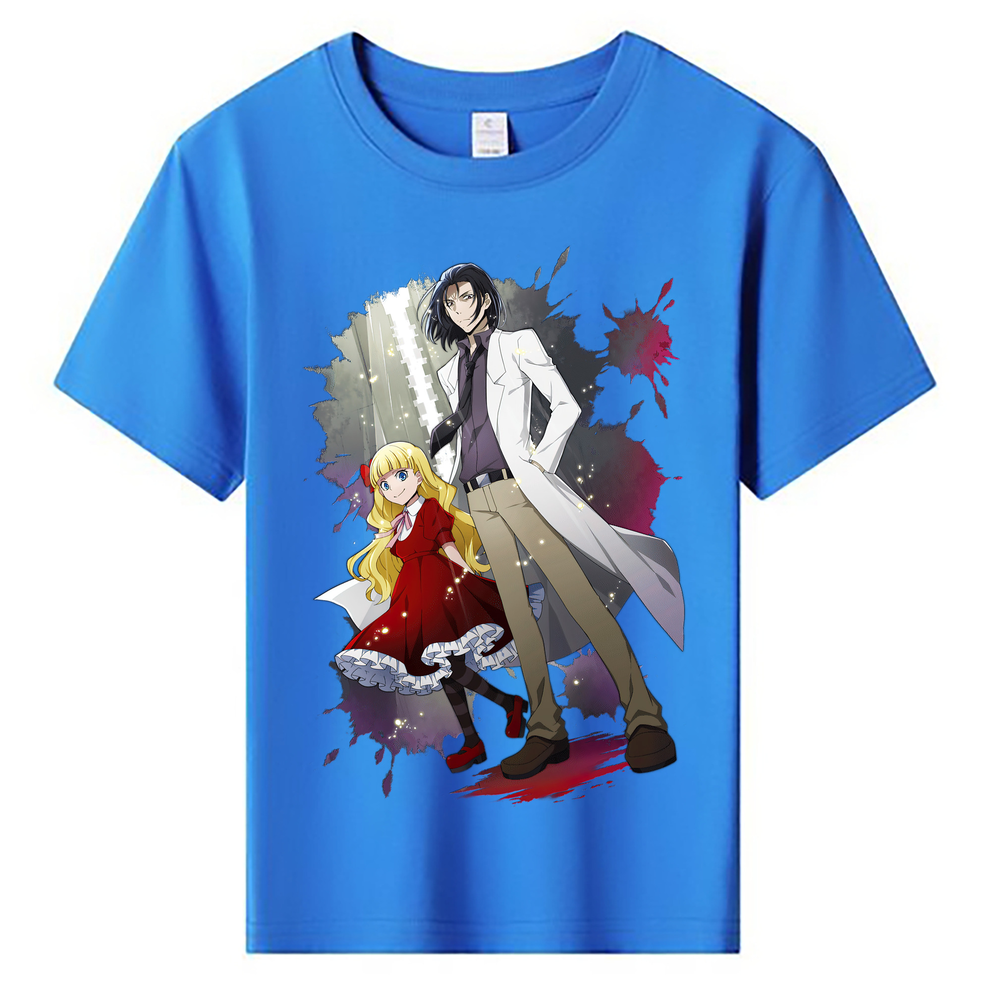 （画像用） 文豪ストレイドッグス Bungo Stray Dogs 綿100％キッズTシャツ（フロントプリント）